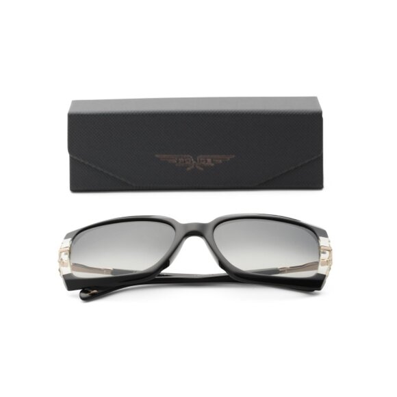 POLICE Black 57mm Square Sunglasses
